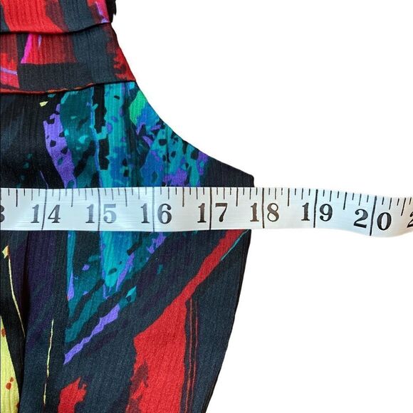 Ellen Tracy Multicolored Sleeveless Fit And Flare Dress, Size 6P - Picture 7 of 10